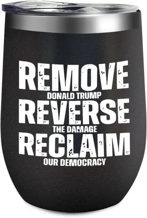 Removes Reverses Reclaims Protests 12oz Travel Cup with Lid and Straw Cute Mugs Personalized His