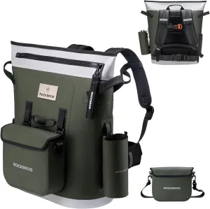 ROCKBROS Soft Cooler Backpack 36 Can Insulated Soft Sided Cooler Bag Leak-Proof with Removeable Pockets Portable for Picnic Beach Camping Outdoor Party