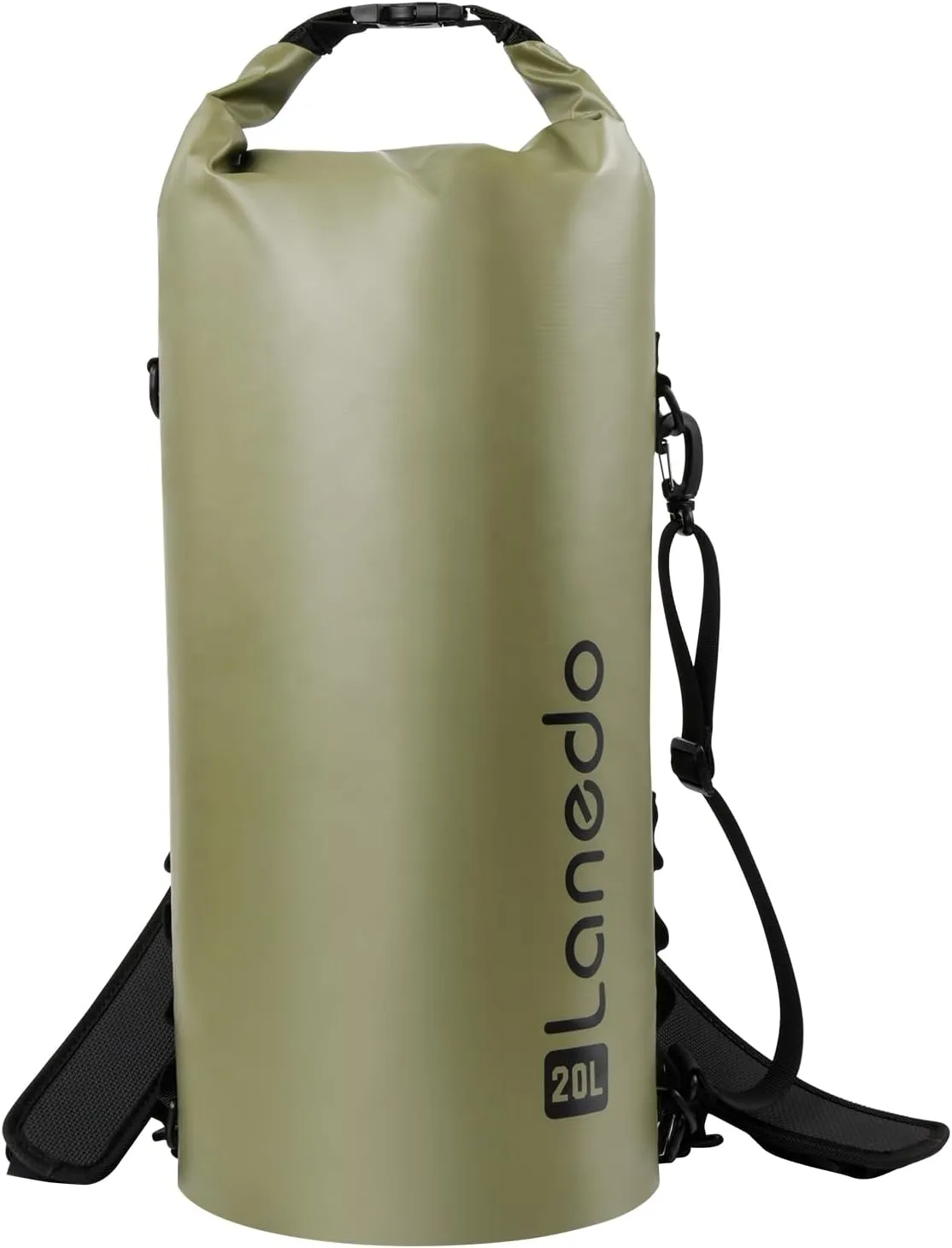 Round Barrel Collapsible Backpack Cooler, Waterproof Hands Free Cooler Bag, 24 Hours Cooling, Soft Sided Cooler, Portable Lightweight Travel Camping Beach Lunch Backpack for Men and Women