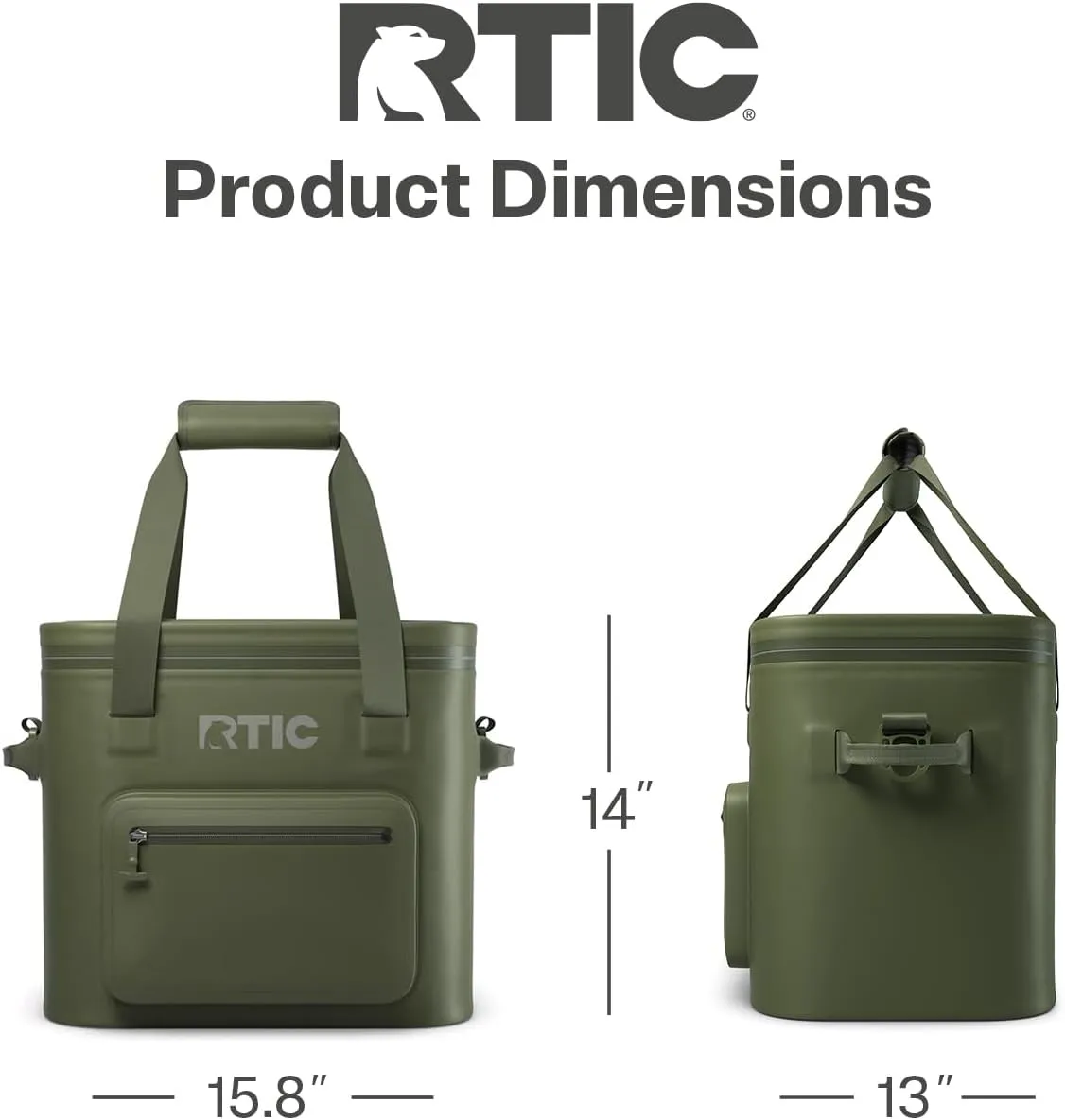 RTIC 30 Can Ultra-Tough Soft Cooler Pro, Insulated, Waterproof, Leak Proof, Portable Floating Bag for Beverage, Drink, Lunch, Outdoor, Beach, Car,Camping, Picnic, Fishing, Boat