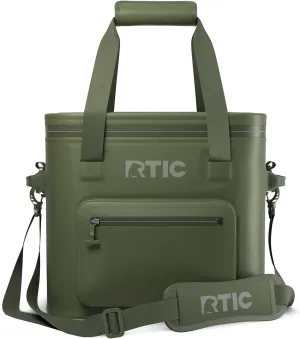 RTIC 30 Can Ultra-Tough Soft Cooler Pro, Insulated, Waterproof, Leak Proof, Portable Floating Bag for Beverage, Drink, Lunch, Outdoor, Beach, Car,Camping, Picnic, Fishing, Boat