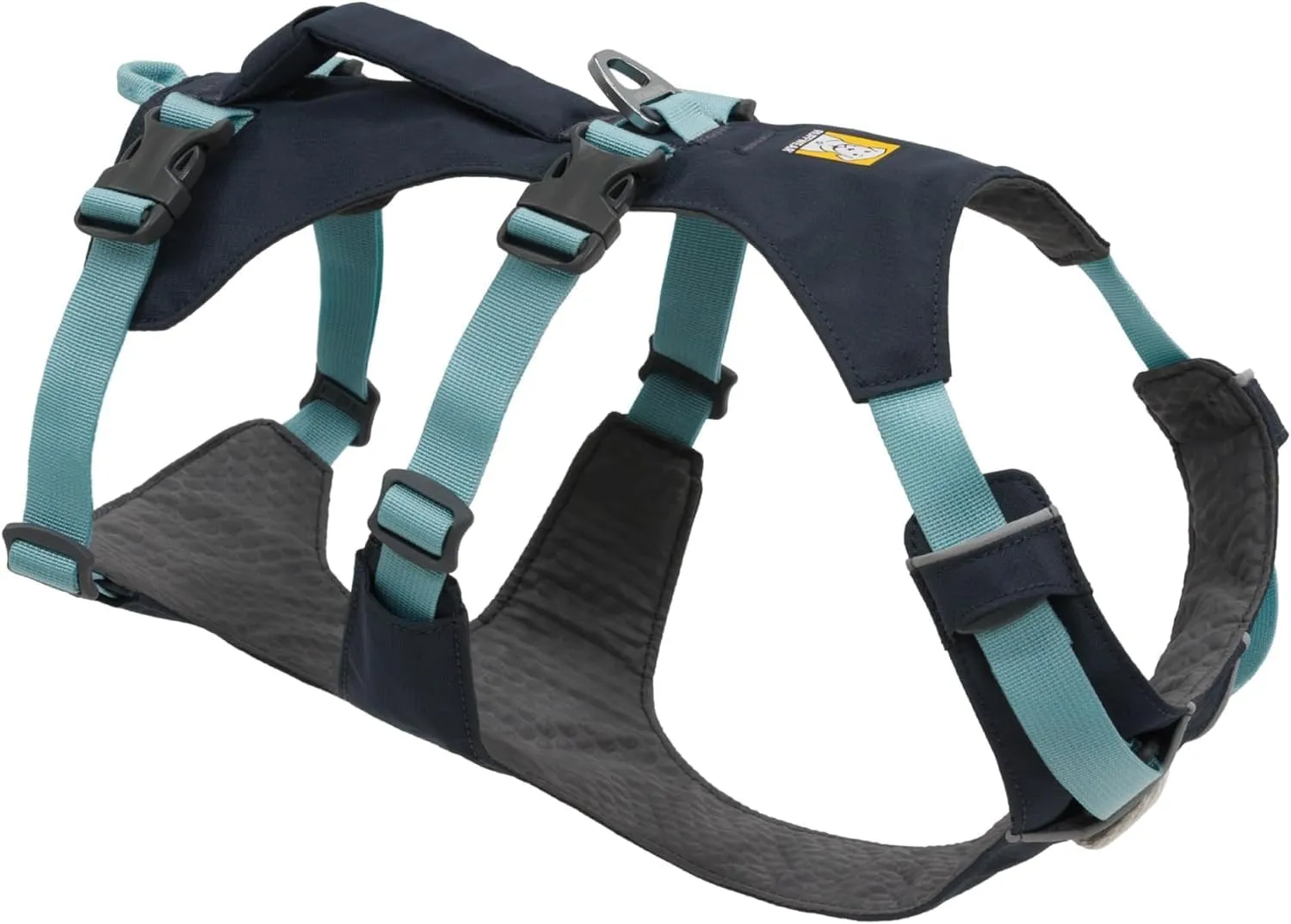 Ruffwear, Flagline Dog Harness, Lightweight and Reflective, No Pull Dog Lift Harness for Hiking, Running and Everyday Use, Basalt Gray, Medium