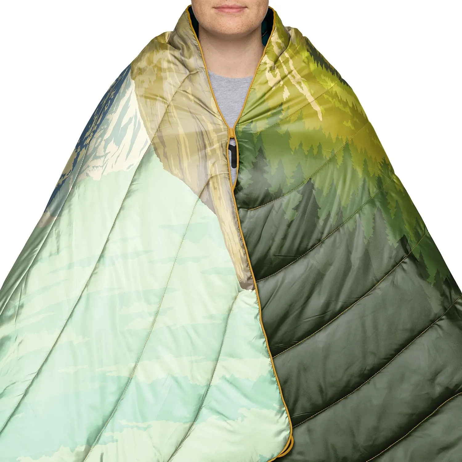 Rumpl Original Puffy Yosemite National Park Blanket for Camping and Outdoors, V2, Yosemite