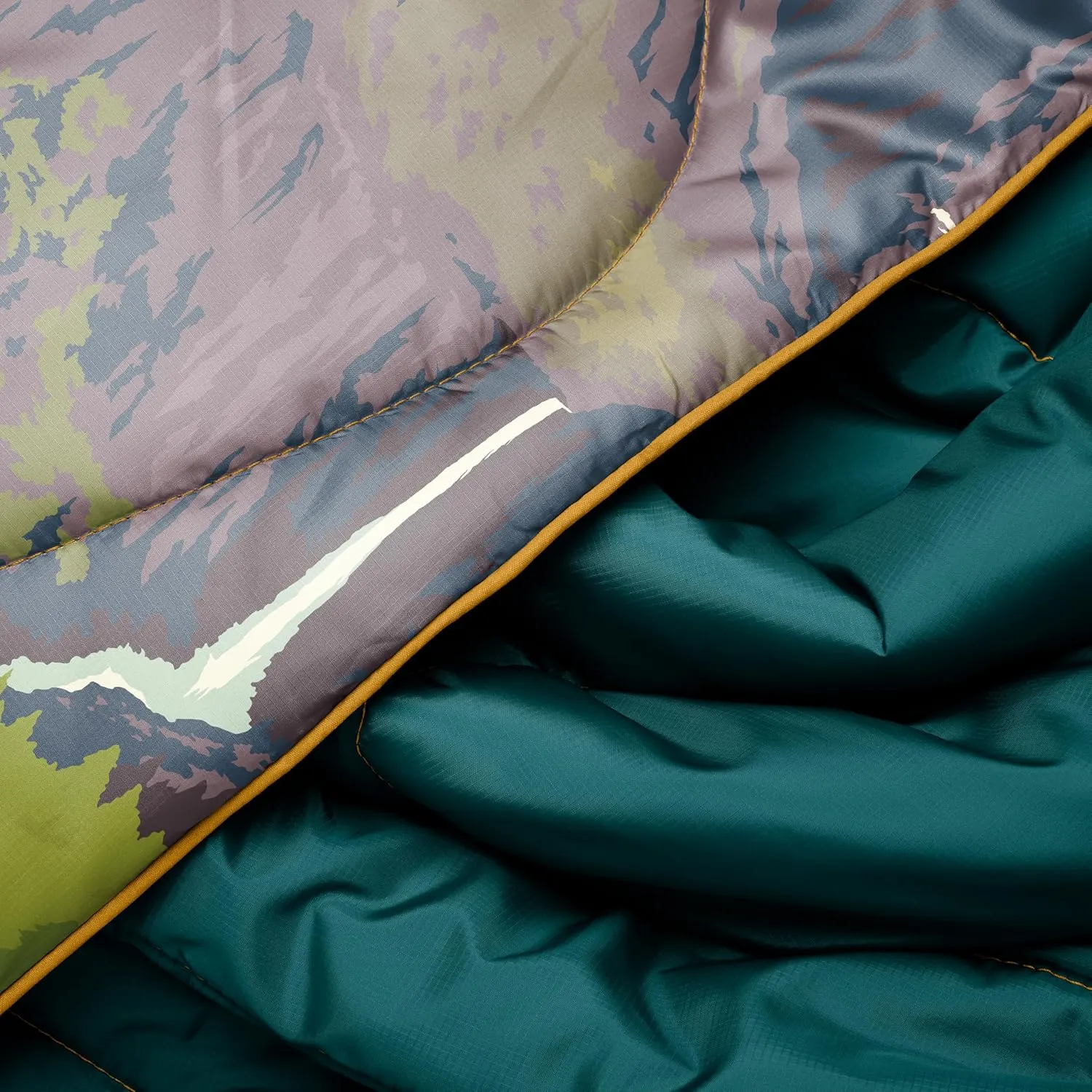 Rumpl Original Puffy Yosemite National Park Blanket for Camping and Outdoors, V2, Yosemite