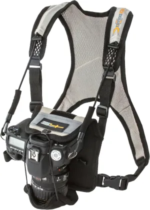 S4 Gear LockDownX Hands Free Camera Harness Strap for SLR Nikon, Canon, Sony, and More, Tan