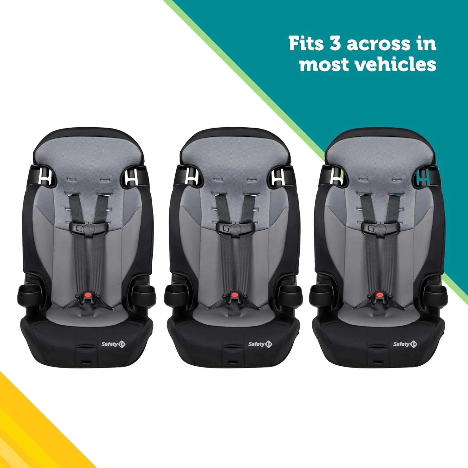Safety 1st Grand 2-in-1 Booster Car Seat, Forward Facing Car Seat with Harness, High Back Booster Seat for Car, 30-65 Pounds and Belt-Positioning Booster, Car Seats, 40-100 Pounds, Dunes Edge