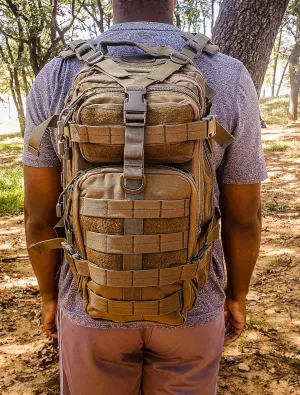 Salute Military Tactical Backpack Army 3 Day Assault Pack Molle Bugout Bag Rucksack (Tan)