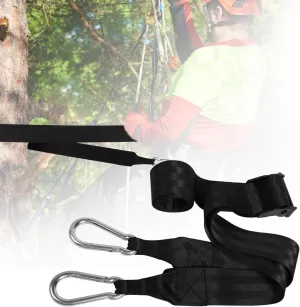 SAVITA Tree Stand Climbing Harness, Heavy Duty, Black, Polypropylene (PP) & Alloy Steel, Unisex Adult, Tree Care Workers, Arborists, Climbers