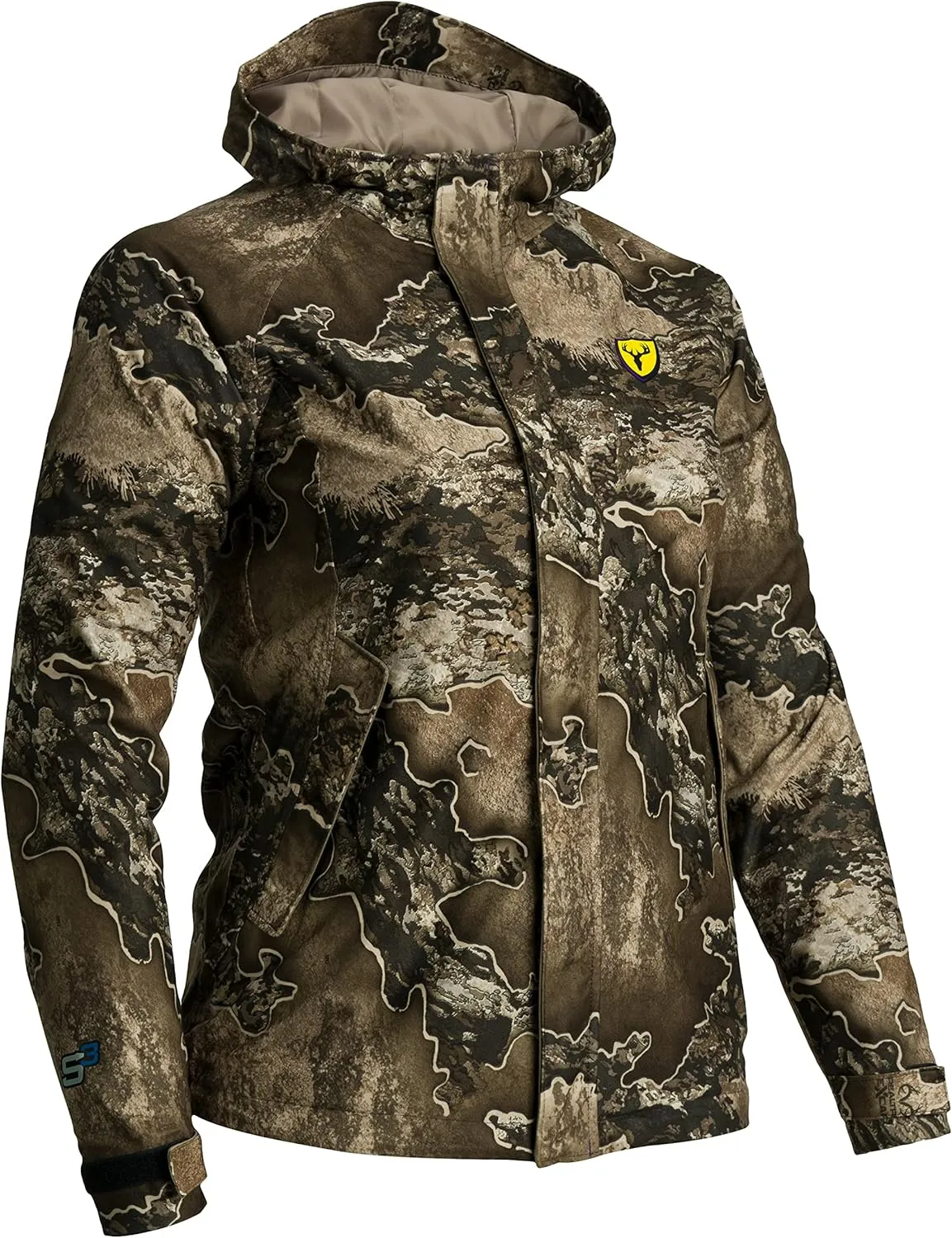SCENTBLOCKER Blocker Outdoors Sola Drencher Women's Lightweight Breathable Waterproof Hooded Camo Hunting Jacket