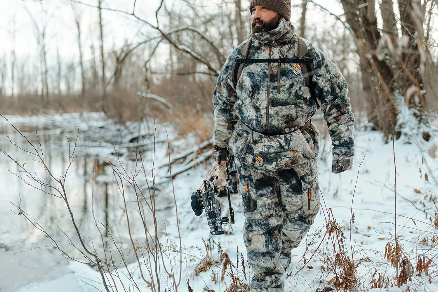 ScentLok Revenant Pro Late Season Wind Resistant Insulated Berber Fleece Camo Hunting Jacket