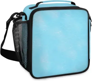Sea Seawater Lunch Box for Women, Reusable Insulated Lunch Bag, Lunchbox for Adult with Shoulder Strap, Lunch Tote Cooler Bags for Work Picnic Camping