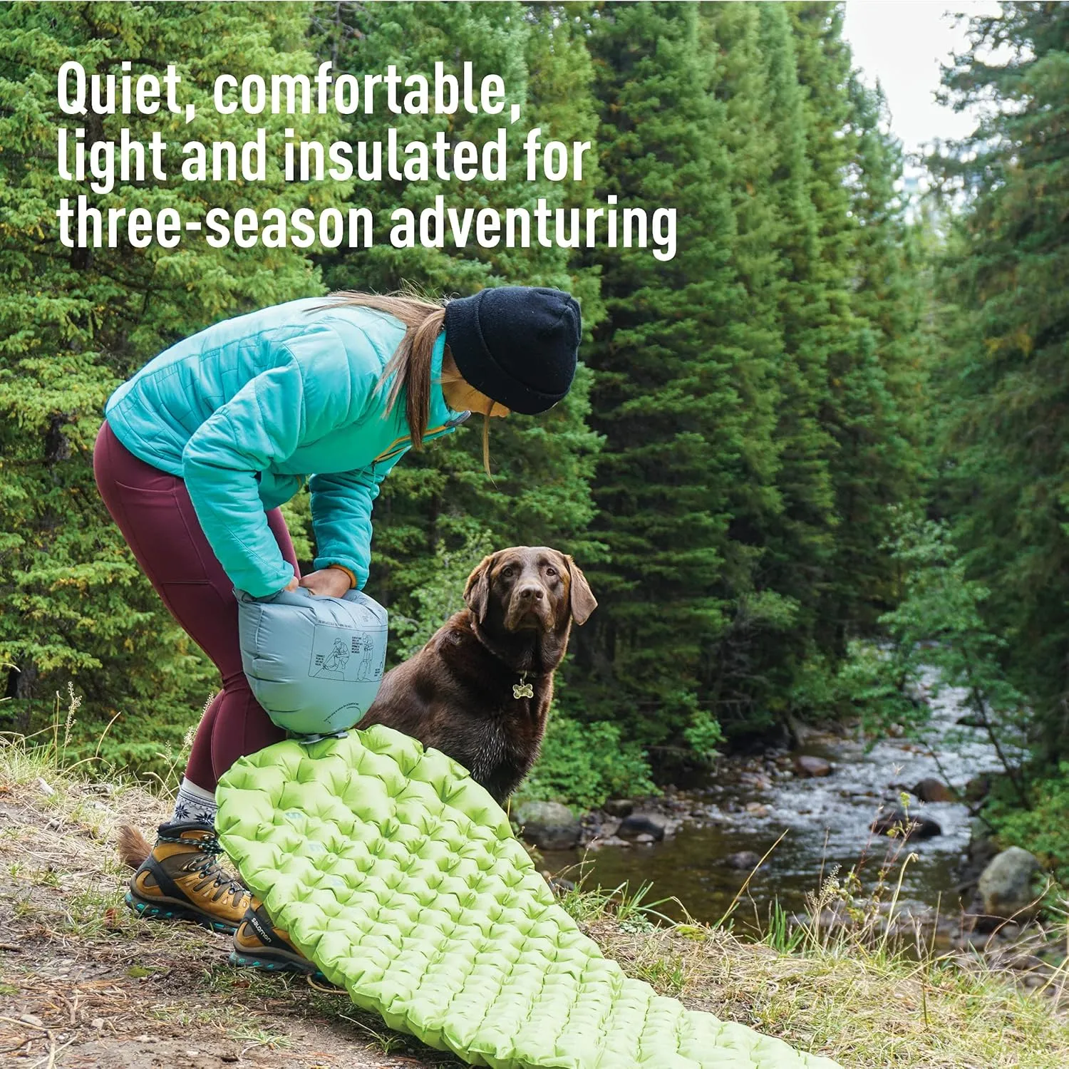 Sea to Summit Comfort Light Insulated Sleeping Pad for Backpacking and Camping, Regular (72 x 21.5 x 2.5 inches)