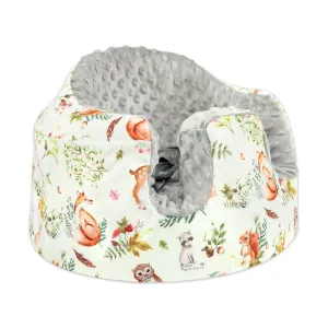 Seat Cover Compatible with Bumbo Seat, Soft and Breathable Baby Floor Seat Cover for Baby Boy & Girl (Cover Only), Animals