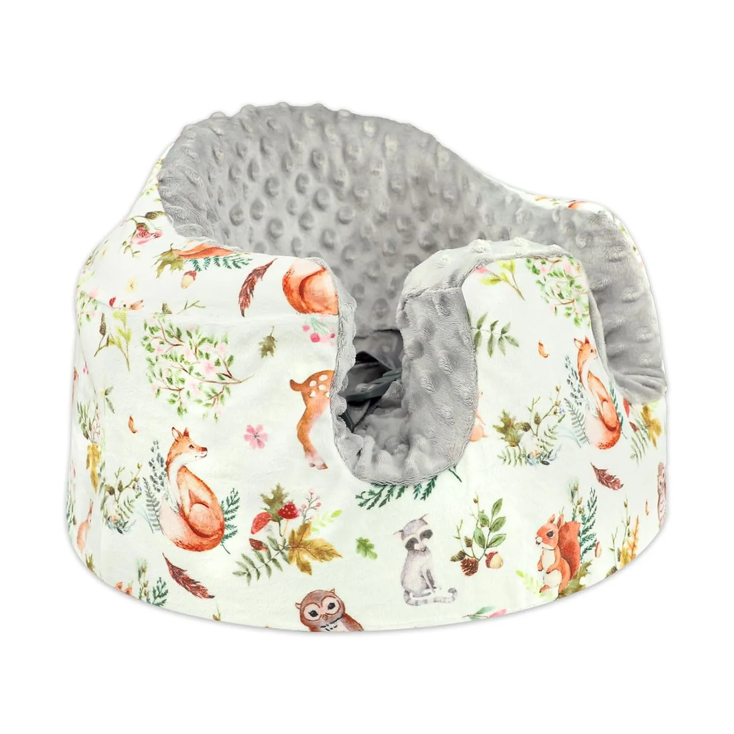 Seat Cover Compatible with Bumbo Seat, Soft and Breathable Baby Floor Seat Cover for Baby Boy & Girl (Cover Only), Animals