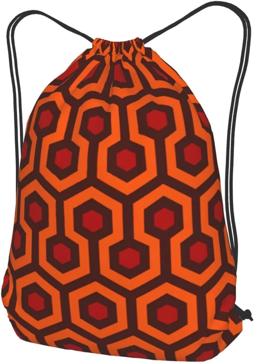 Shining Overlook String Drawstring Backpack Cinch Bag Polyester Sackpack For Beach Picnic Outing