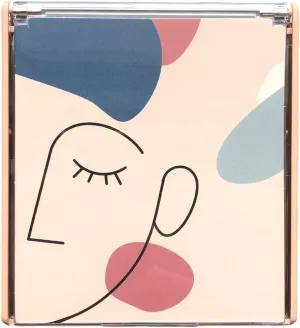 Simple Square Pocket Mirror Fashion Accessories Travel Cute Compact Makeup Mirror for Women Girl