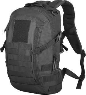 Small Tactical Backpack 12L Molle Bag Rucksack Army Daypack Military Daypack for Outdoor,Hiking (Black)