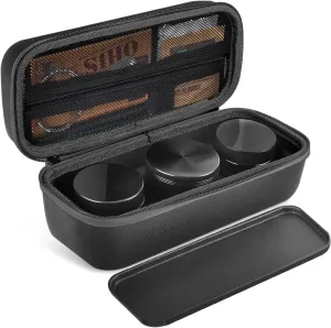 Smell Proof Bag – Smell Proof Box with Glass Jars, Multi-Functional Work Tray, Waterproof & Odor Proof Bag,Large Capacity Stash Box For Your Accessories,Travel Essentials for Men and Women