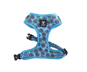 Soapy Moose Blueberries Neoprene Adjustable Neck & Waist Dog Harness