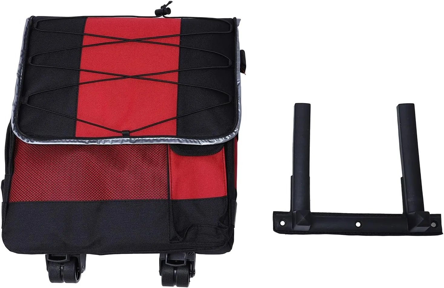 Soft Cooler with Wheels 43L Collapsible Rolling Cooler Portable Insulated Box for Camping Picnic Beach Travel Leakproof Ice Packs Cooler Bag with Anti Water Aluminum Film