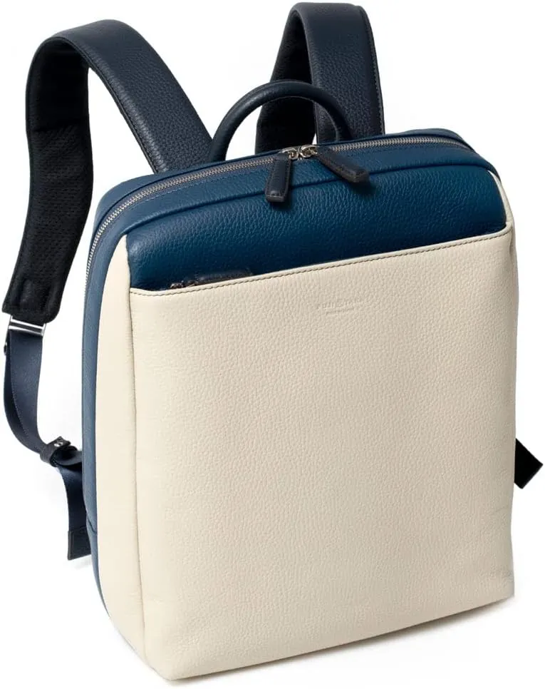 Sol Compact Genuine Leather backpack A4 Sol, Made In Japan, No.627712, Ivory