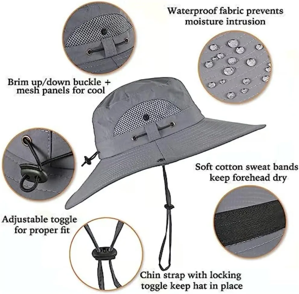 Solar Fan Hat - 2025 New Ultralight Solar Fan Sun Hat with 2 Solar Powered Fan Built, Outdoor Fishing