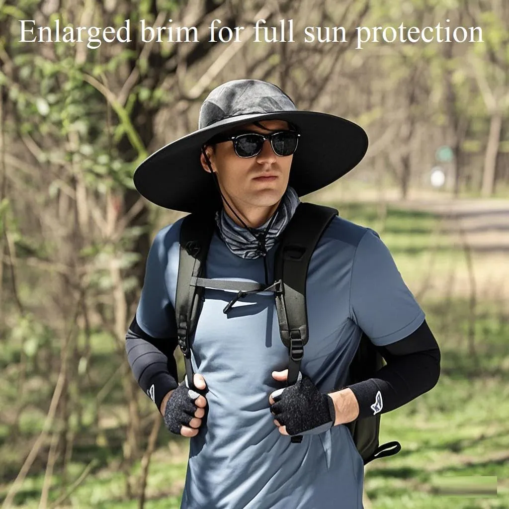 Solar Fan Hat - 2025 New Ultralight Solar Fan Sun Hat with 2 Solar Powered Fan Built, Outdoor Fishing