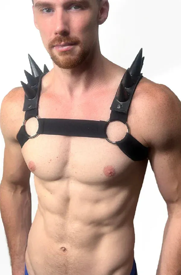 SPIKED BULLDOG HARNESS