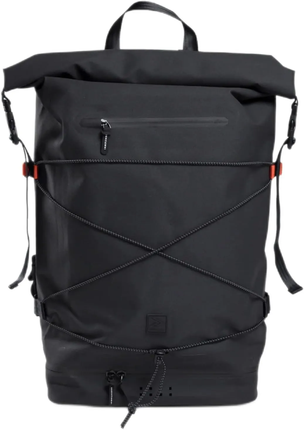 Spin Bag, Durable Travel Waterproof Backpack for Men and Women, Carry On Bag for Sports, Work, and Travel with Laptop Sleeve, Shoe Compartment, and Tactical Features, 30 Liter, Black
