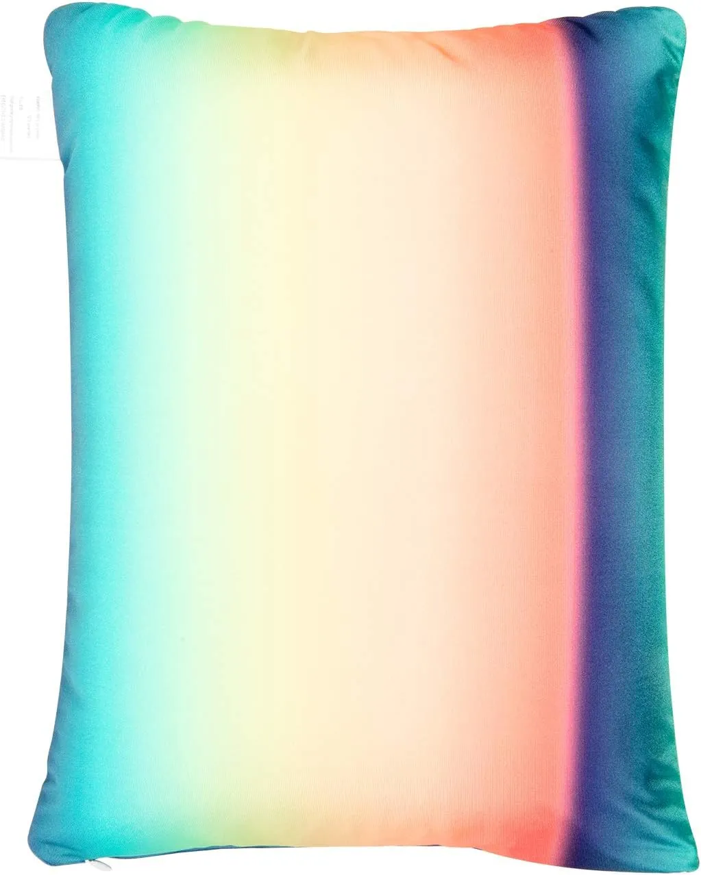 Squishy Neck Microbead Throw Pillow with Removable Cover, 16 and 12Inches Soft Travel Body Bed Pillow Bead Pillow for Kids Adult Chair Sleeping Car Seat (Spectrum)