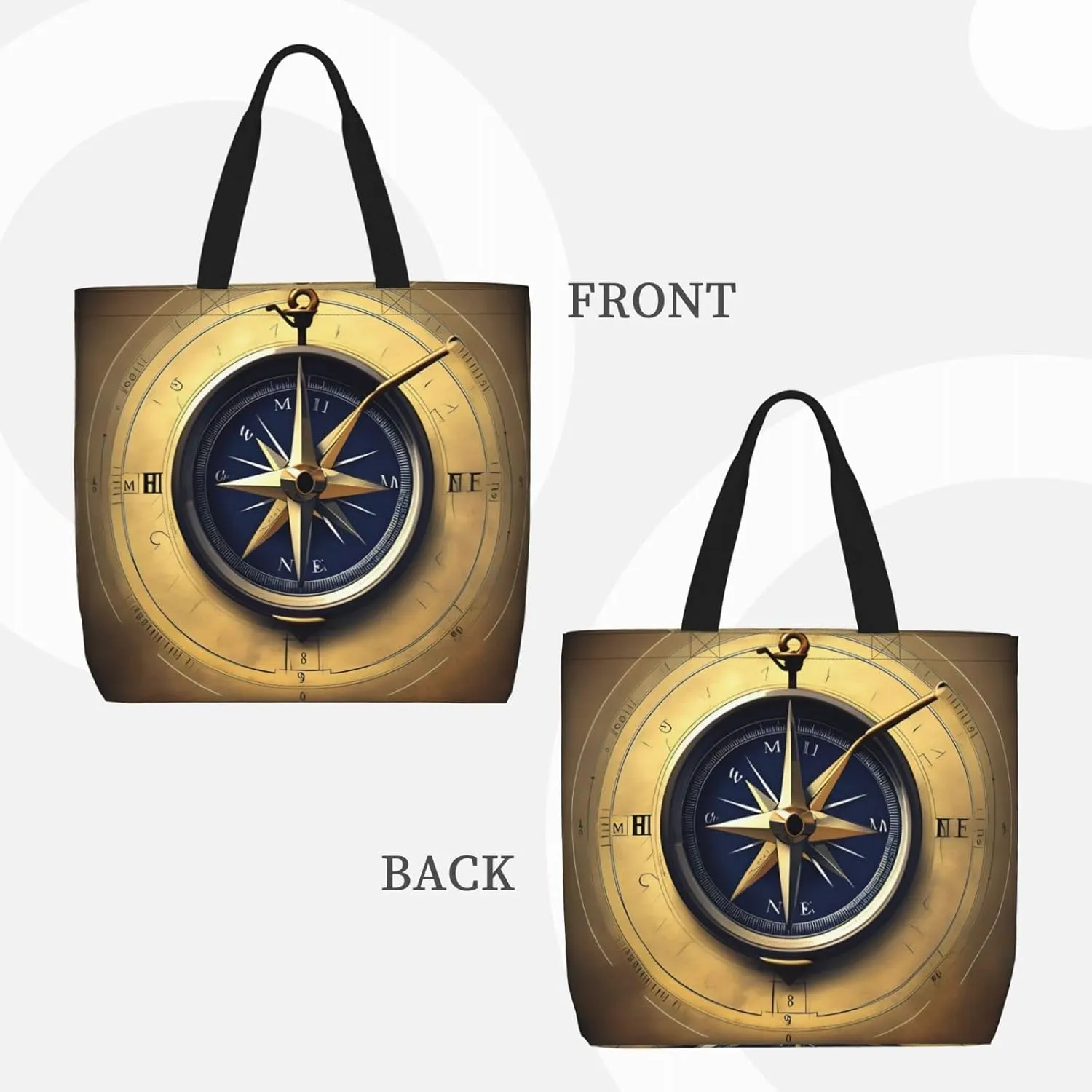 SSIMOO Llama In A Scarf Trendy Fashion Shopping Bags,Zippered Convenience Bag,Shopping Tote And Shoulder Bag