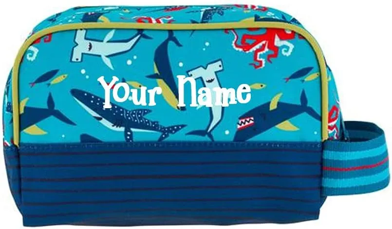 Stephen Joseph Toiletry Bag - Personalized Shark Travel Bag - Kids Organizing Bag