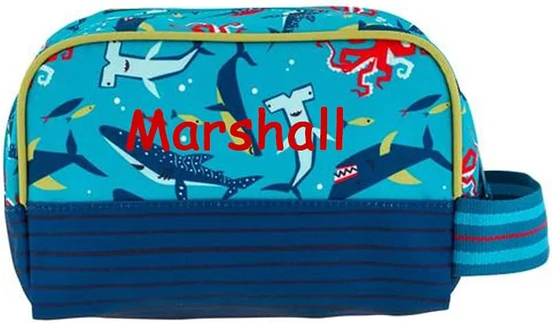 Stephen Joseph Toiletry Bag - Personalized Shark Travel Bag - Kids Organizing Bag