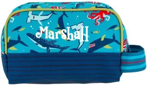 Stephen Joseph Toiletry Bag - Personalized Shark Travel Bag - Kids Organizing Bag