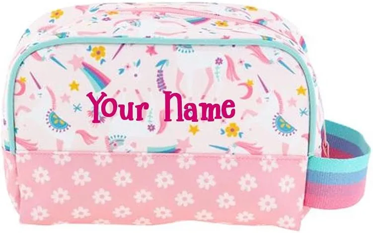 Stephen Joseph Toiletry Bag - Personalized Unicorn Travel Bag - Kids Organizing Bathroom Bag
