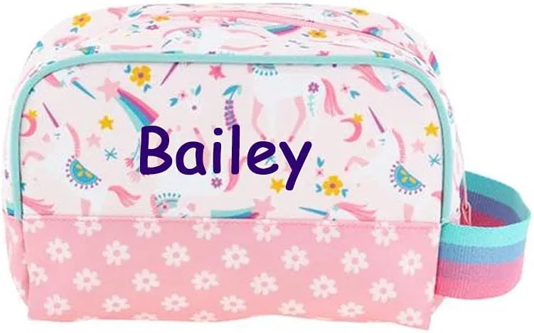 Stephen Joseph Toiletry Bag - Personalized Unicorn Travel Bag - Kids Organizing Bathroom Bag