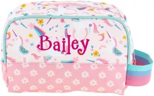 Stephen Joseph Toiletry Bag - Personalized Unicorn Travel Bag - Kids Organizing Bathroom Bag