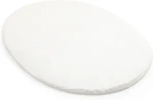 Stokke Sleepi Mini Fitted Sheet V3, White - Compatible with Sleepi Mini Mattress V3-100% Fine Cotton Percale - Washable