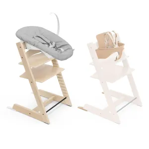 Stokke Tripp Trapp High Chair 2, Natural (Includes Chair & Baby Set) with Newborn Set - Safe, Adjustable, Ergonomic Design