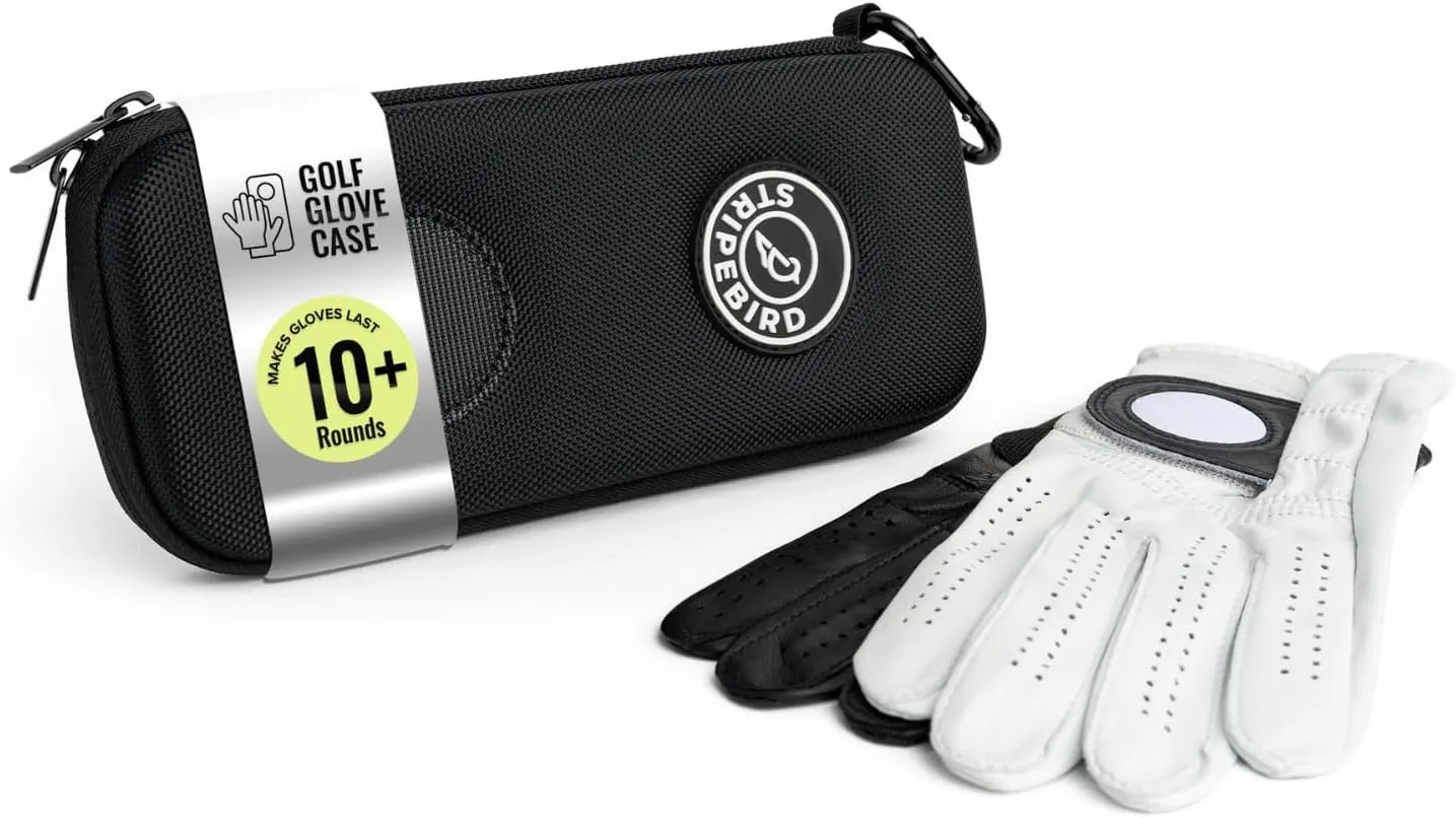 Stripebird - Original Performance Golf Glove Holder - Protect and Keep Gloves Dry - Moisture Free Storage Organizer Case