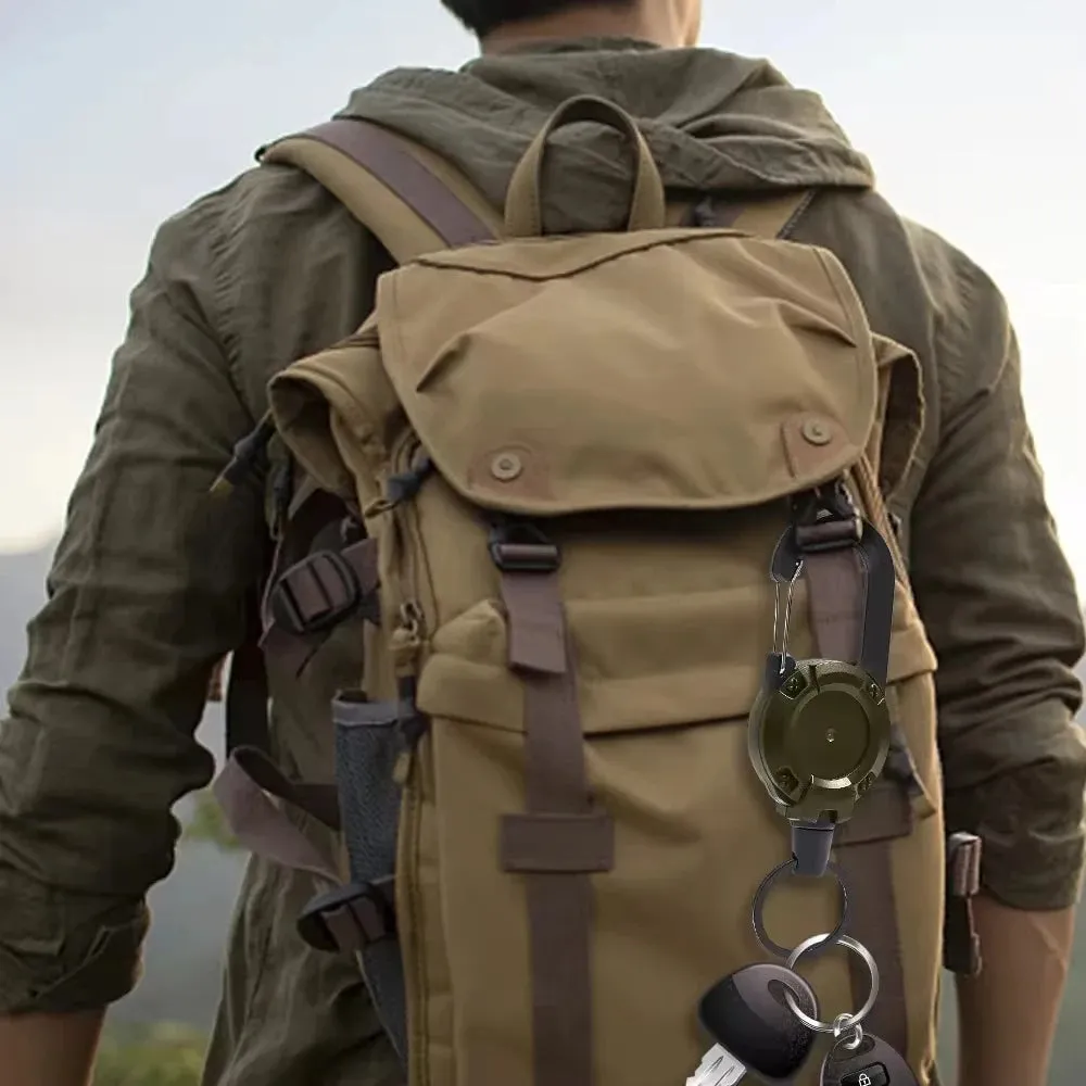 Strong Retractable Carabiner Keychain For Outdoor Sports
