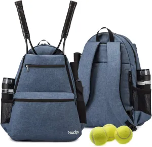 Sucipi Tennis Bag Professional Tennis Backpack for Men and Women Racket Bags Holds 2 Rackets with Ventilated Shoe Compartment
