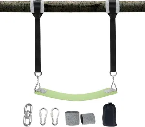 Swing Set Garden Swing, Heavy Duty Suspension Kit Hammock, 350kg Weight, Safe and Durable, Garden Swing Strap with Locking Carabiner Swing Seat (Color : 3M Swing Belt E)