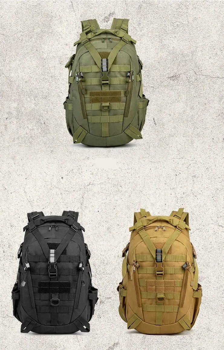 Tactical Backpack Military Molle Hiking Outdoor sports bag trekking mountaineering casual tactical khaki