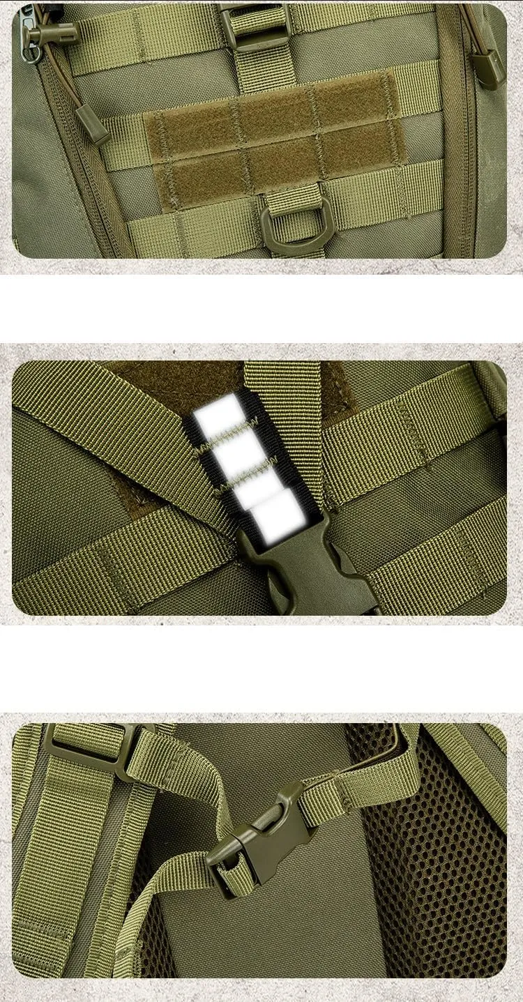 Tactical Backpack Military Molle Hiking Outdoor sports bag trekking mountaineering casual tactical khaki