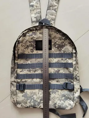 Tactical Gaming Backpack, Military Camo Design, 20L Capacity, 15.6" Laptop Compatible, ACU Digital Pattern (Dark Brown)