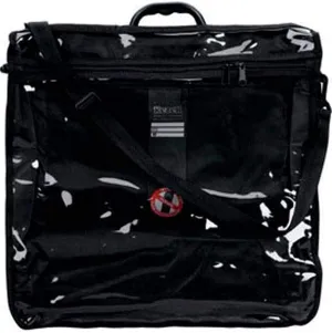 Tallit Tote Bag Rain Proof Black with Carry Handle Clear Front in Size Large 16.5" W X 17" H