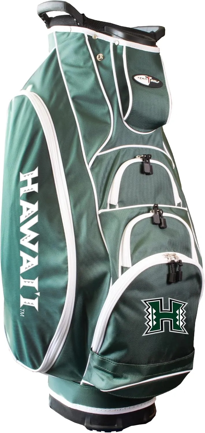 Team Golf NCAA Hawaii Albatross Golf Bag Lightweight, 10-Way Club Divider, Spring Action Stand, Insulated Cooler Pocket, Velcro Glove and Umbrella Holder & Lift Assist Handles