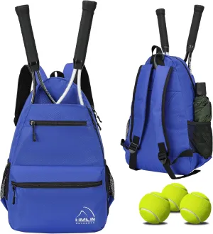 Tennis Bag Tennis Backpack for Women Men 2 Rackets Pickleball Bag with Shoe Compartment to Hold Tennis Racket, Pickleball Paddles, Badminton Racquet, Squash Racquet, Balls
