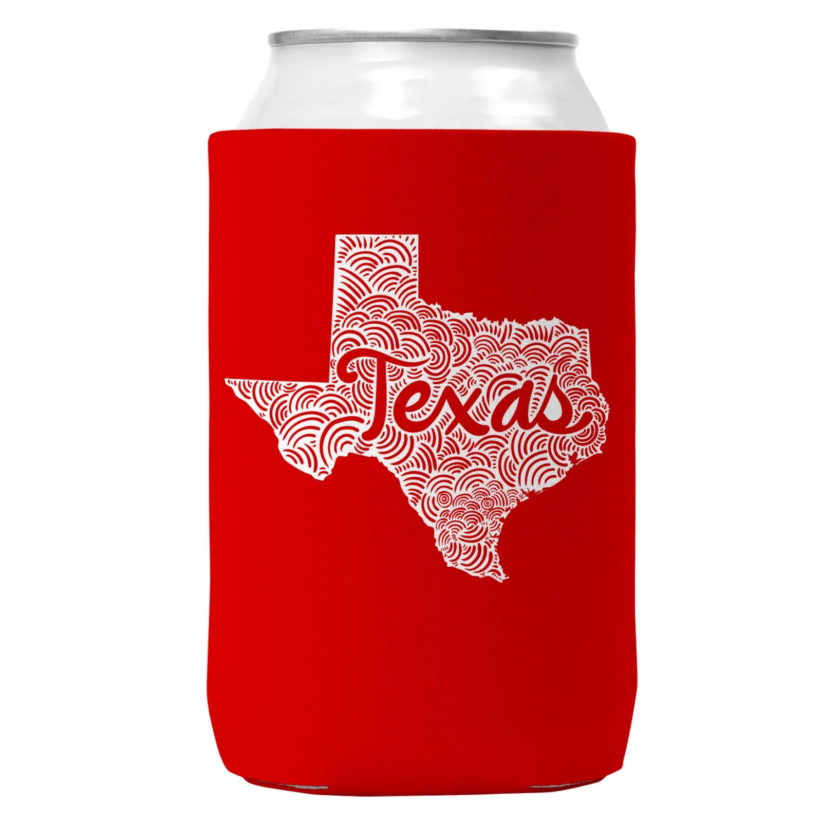 Texas Can Coozie Cooler for 12oz Cans | Texas State Koozie